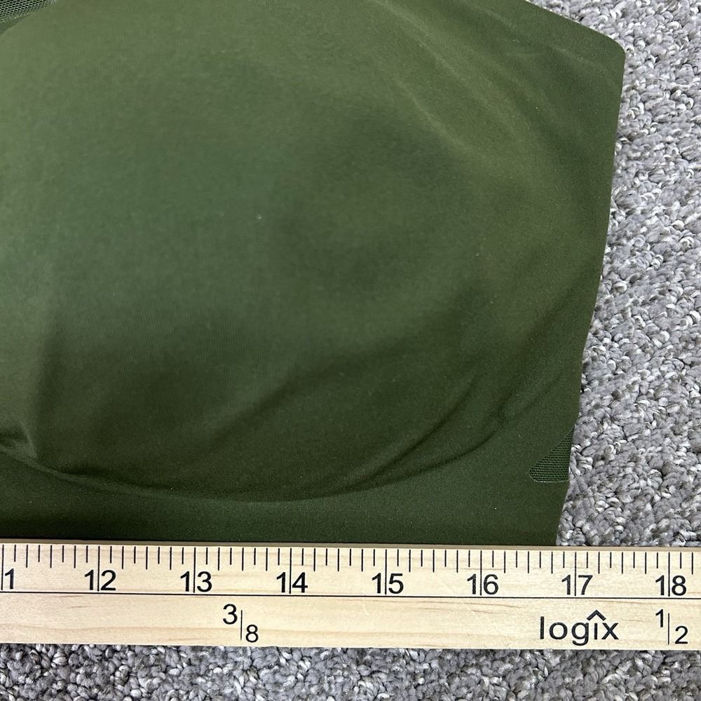Honeylove Crossover V-Neck Bra Wireless Removable Pads ~ 2X Olive Green - Picture 7 of 8